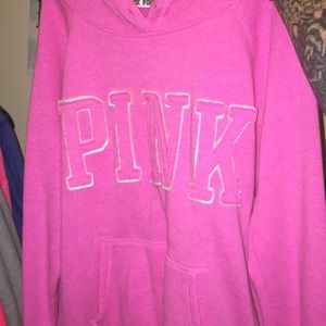 Pink Victoria’s Secret hoodie large